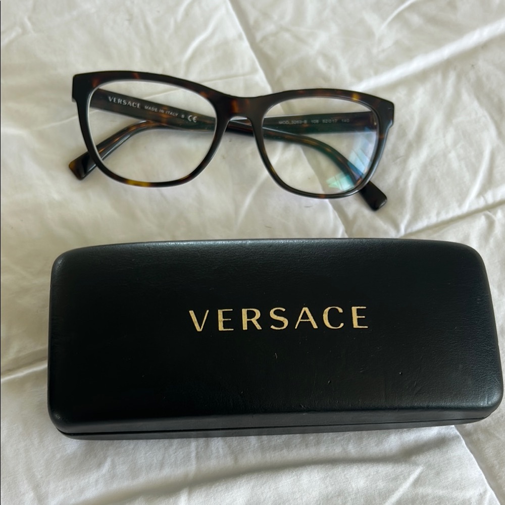 Versace Women's Brown Tortoise Glasses
